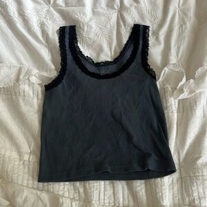 Brandy melvile cropped john galt ronnie lace tank top